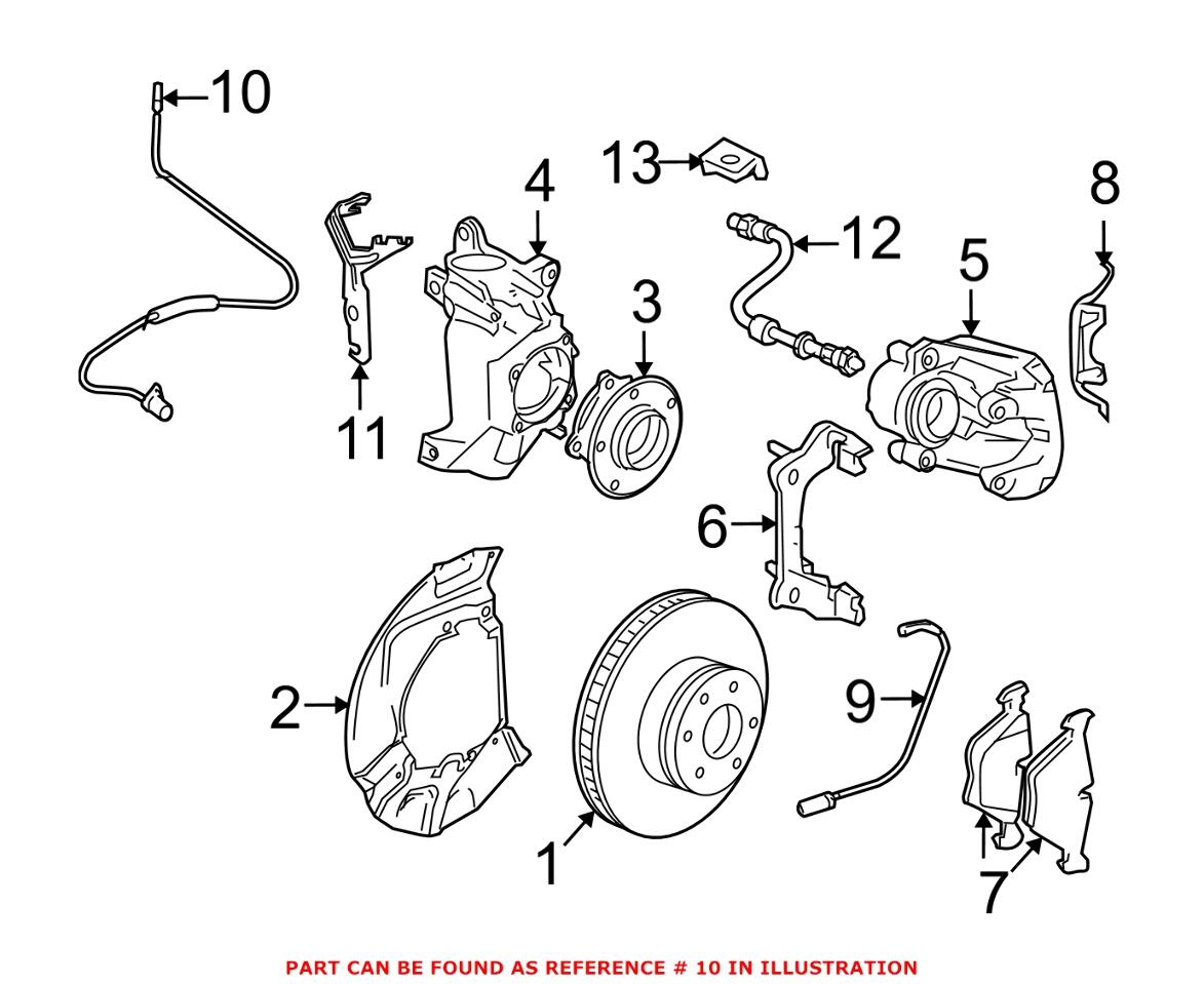 BMW ABS Wheel Speed Sensor - Front 34526771702